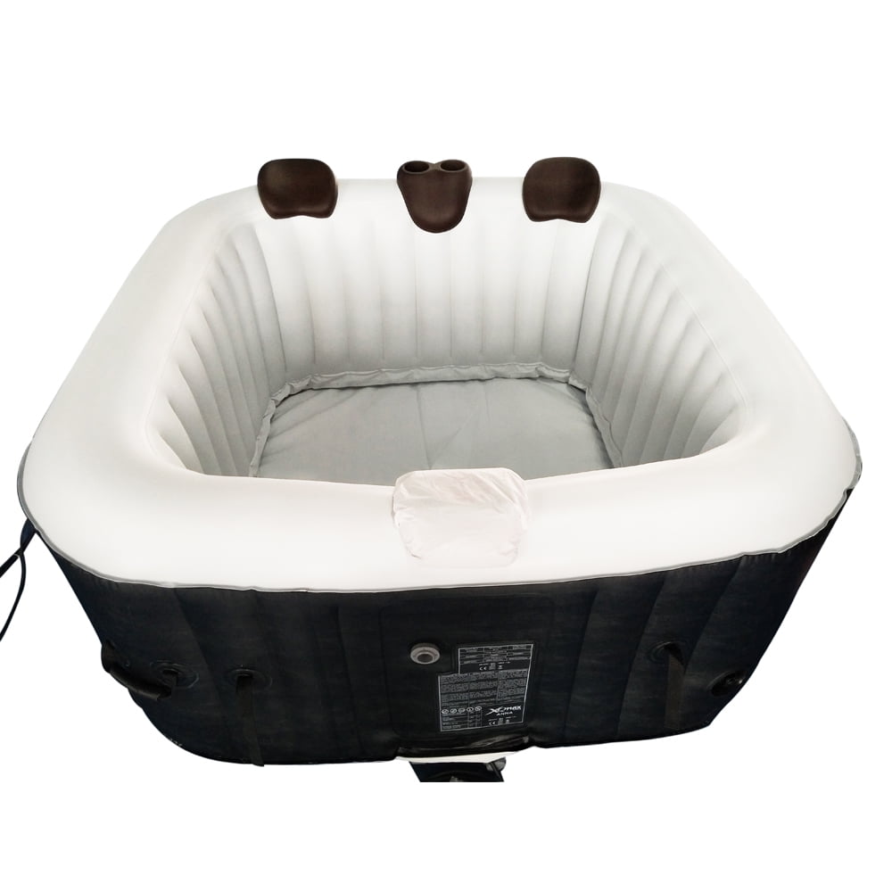 ALEKO Removable 3-Piece Headrest and Drink Holder Set for Inflatable Hot Tub Spa - Brown