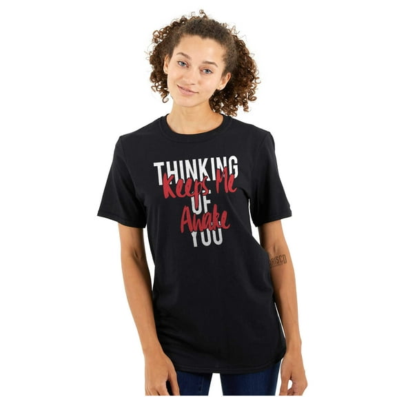 Thinking of You Keep Me Awake Romance Women's Plus Size Graphic Tee Brisco Brands 2X