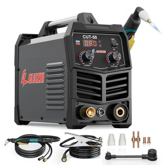 GZ GUOZHI 50A Plasma Cutter,110V/220V, Digital IGBT Inverter, Metal Cutting