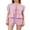Pink, variant on Michellecmm Women’s Casual 2 Piece Outfits Puff Sleeve Tie Knot Front Tops Shorts Set Loungewear