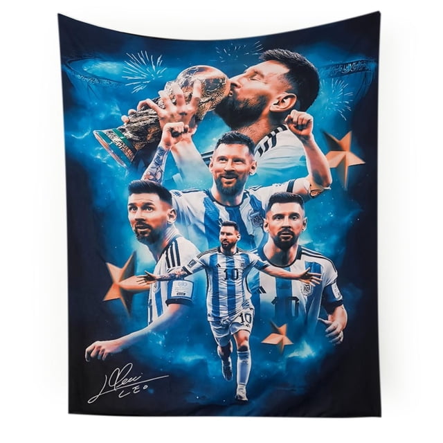 Tapiz NASKY Messi Copa del Mundo 90x120 cm Poliéster