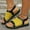 Yellow, variant on WILLBEST Sock Slippers for Women Women's Summer Fashion Net Open Toe Sandals Outdoor Beach Sandals