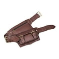 thumbnail image 4 of hengtong PU Leather Waist Bag Adjustable Strap Lightweight Water Resistant Fanny Pack Coffee, 4 of 9