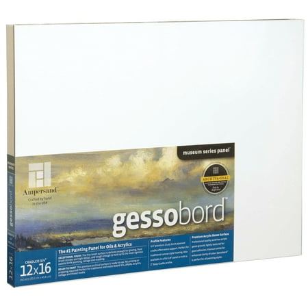 UPC: 0707310031228 | Ampersand Art Gessobord  Cradled  3/4  Profile  12  x 16