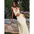 thumbnail image 5 of Women'S Maxi Skirt Set 2 Piece Outfits Sleeveless Strap Top Maxi Skirt Vacation Skirt Set Color XS, 5 of 8
