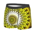 thumbnail image 2 of Kll Yellow Mandala Men'S Cotton Boxer Briefs Underwear-Small, 2 of 9