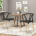 thumbnail image 4 of Noble House Beaufait Indoor Plastic Dining Chairs, Set of 2, Black, 4 of 6