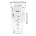 thumbnail image 3 of Replacement 24Oz Blender Cup & 7-Fins Extractor Blade Compatible with Nutri Ninja BN801, 3 of 5