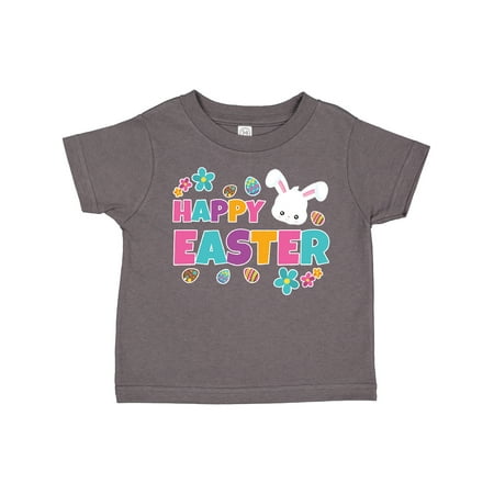 

Inktastic Happy Easter Eggs and Bunny Gift Toddler Boy or Toddler Girl T-Shirt