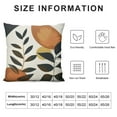 thumbnail image 5 of JRXY Abstract Boho Pillow Covers Modern Geometric Leaf Pillow Cases Minimalist Line Art Farmhouse Decorative Pillowcase Bohemian Outdoor Square Cushion Cases for Home Couch Sofa 24x24in, 5 of 5