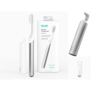 Quip Silver Metal Electric Toothbrush, Toothpaste & Refillable Floss Gift Set