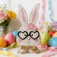 thumbnail image 4 of zhangmingg Figurine Ceramic Sculpture Cute Rabbit Desktop Ornament for Shelf Display, 4 of 6