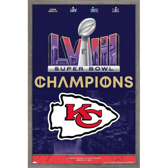 NFL Kansas City Chiefs - Logo de l'équipe du Super Bowl LVIII