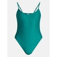 thumbnail image 5 of No Boundaries Essentials Scoop Neck One-Piece Swimsuit, Women’s XXS-XXL, 5 of 5