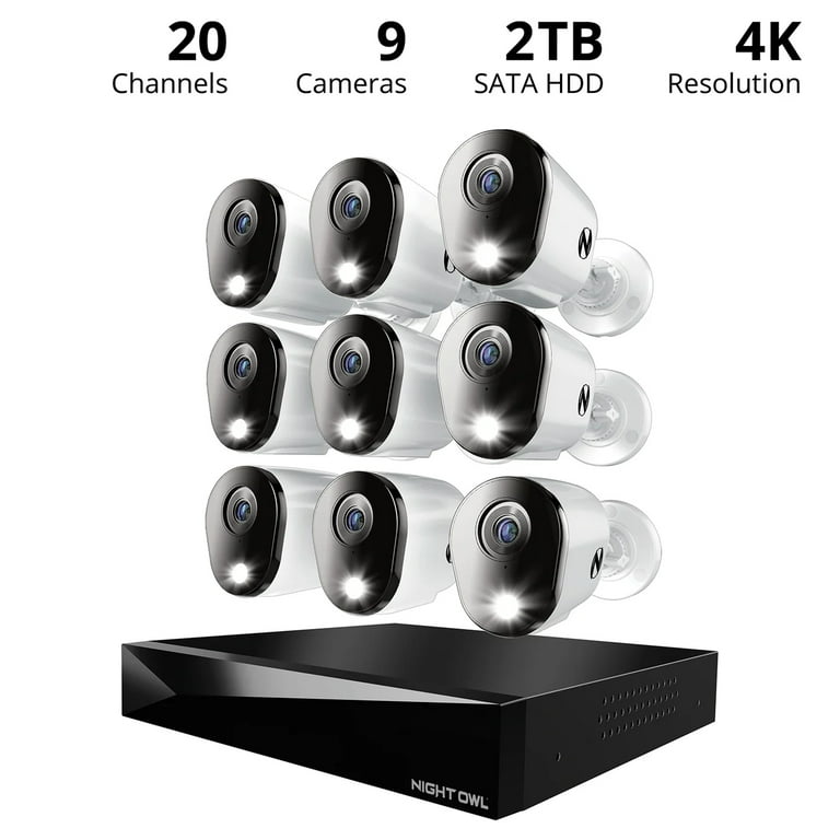 Night Owl 20 Channel DVR Security System with 2TB Hard Drive and