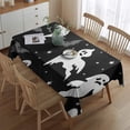 thumbnail image 2 of Spooky Halloween Silhouette Pattern Rectangle Tablecloth 60"x84",Waterproof Polyester Rectangle Table Cloth, Wipeable Spillproof Polyester Tablecloth for Dining, Camping, Indoor and Outdoor, 2 of 5