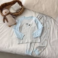 thumbnail image 2 of Akiihool Toddler Boy Outfit Toddler Baby Boy Fall Winter Clothes Color Block Long Sleeve Sweatshirt Pullover Tops + Joggers Pants Outfit Set Sky Blue,11-12 Years, 2 of 7