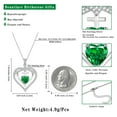 thumbnail image 5 of Beautlace 925 Sterling Silver Cross Necklace,May Birthstone Heart Pendant Necklace Jewelry Birthday Christmas Anniverry Mothers Day Gifts for Women Mom, 5 of 12