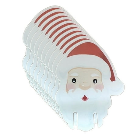 

SIEYIO 10pcs Christmas Wine Glass Decorations Cup Cards Xmas Goblet Markers Table Decor