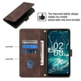 thumbnail image 3 of Compatible with Nokia C200 Classic Embossed PU Leather Case with Card Holder Shockproof Cover, 3 of 5