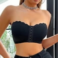 thumbnail image 2 of Lopecy-Sta Bras for Women Strapless Bandeau Bra With Front Closure Removable Pads Underwire Support, 2 of 5
