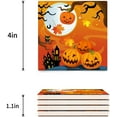 thumbnail image 3 of FMSHPON Halloween Theme Pumpkin Pattern Set of 8 Coaster for Drinks, Absorbent Ceramic Stone Coasters Cup Mat with Cork Base for Home Kitchen Room Coffee Table Bar Decor, 3 of 4