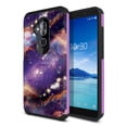 thumbnail image 1 of FINCIBO Purple Hybrid Case Hard Plastic TPU Slim Back Cover for Alcatel 7 Folio 6062W 6", Purple Milky Way Galaxy, 1 of 7