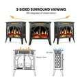 thumbnail image 5 of Electric Fireplace Stove Heater with 3D Flame Effect 23'' Freestanding Fireplace, 5 of 8