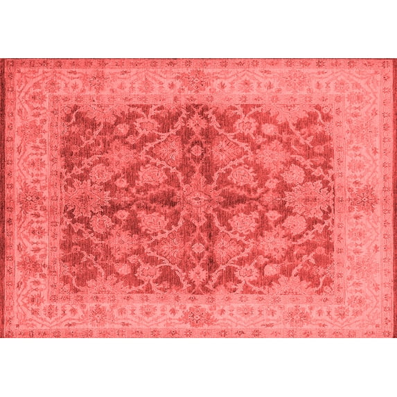 Ahgly Company Indoor Rectangle Oriental Red Industrial Area Rugs, 2' x 4'