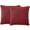Red, variant on Nourison Life Styles Solid Velvet 2 Pack Red Decorative Throw Pillow , SET2