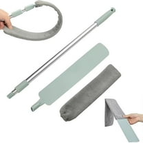 Saker Retractable Gap Dust Cleaner - Extendable Flat Duster with Microfiber Head for Under Furniture, Hard-to-Reach Areas & Appliances Cleaning