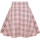 thumbnail image 2 of Plaid Skirts for Womens Irregular Hem Lace Up Short Gothic Skirts Tartán rosado XL Tartán rosado XL Xishao ropa, 2 of 2