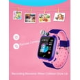 thumbnail image 2 of Reloj inteligente para niños y niñas, reloj inteligente deportivo con pantalla táctil HD para niños de 4 a 12 años, relojes con aprendizaje de cámara (rosa), 2 of 5