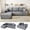 Dark Grey, variant on Cloud Sectional Sofa with Right L-Shaped Chaise 104", 3-Seater Modular Couch, Plush Corduroy Fabric Deep Seat, No Assembly for Living Room Olive Green