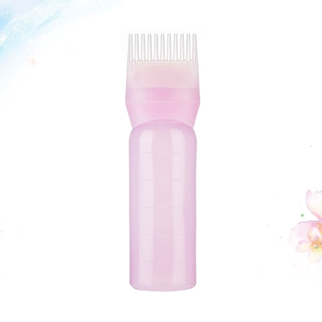 OULII Hair Coloring Bottle 1Pack Pink Cylindrical for Salon and Home Use