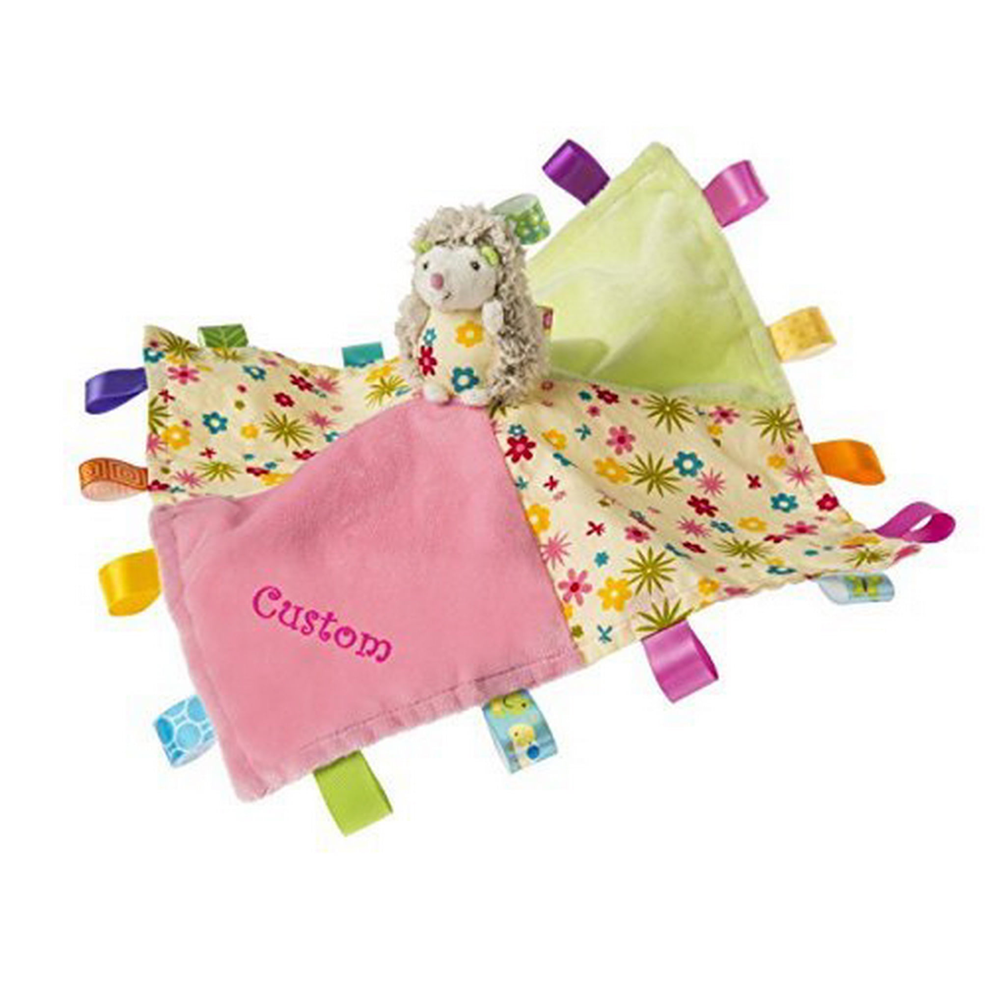 personalized taggie blanket