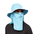thumbnail image 1 of Chapeau Seau pour Femmes Grand Bord Chapeau de Soleil Extérieur Pliable Design Queue de Cheval pour Plage Randonnée Pêche et Activités d'Été, 1 of 4