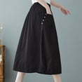 thumbnail image 2 of Npasoilc Summer Skirt for Women Loose Gauze Pleated Knee Length Adult Dancing Half Skirt, 2 of 4
