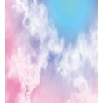 thumbnail image 3 of Pastel Duvet Cover Set, Fantasy Sky Abstraction Smoky Clouds Foggy Ethereal Composition, Decorative 2 Piece Bedding Set with 1 Pillow Shams, Twin Size, Pale Pink Aqua White, by Ambesonne, 3 of 3