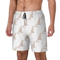 thumbnail image 2 of Daiia Leopard Print Mens Swim Trunks Swim Shorts Quick Dry Swim Shorts with Mesh Lining Pockets-X-Large, 2 of 9