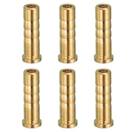 38 Grain Archery Arrow Insert, 6 Packs Insert Screw Copper Brass Arrow for .244/ 6.2mm Carbon Arrows