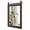 Walnut, variant on Costway 30"x22" Wall Mount Mirror Decor Vanity Mirror Wood Frame Barn Door Style Walnut