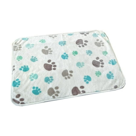 NSESSHome Flannel Cat Puppy Blanket Fluffy Premium Fleece Pet Blanket Flannel Paw Printed Throw for Dog Cat 23.62 x 15.74 Inches