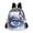 Watercolor Eye with Butterfly, variant on JIALIOU Mini Backpack Purse for Women Quilted Casual Daypack Small Travel Shoulder Bag, Abstract Wood Geometric