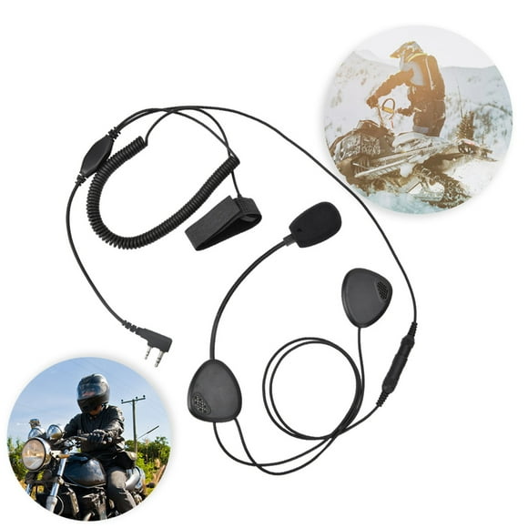 Motorcycle Headset, Sufficient Line Length Helmet Mic Headset Cantilever Microphone Waterproof for Snowmobile