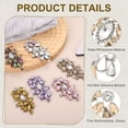 thumbnail image 3 of Uxcell 3 Pack Crystal Rhinestone Applique, Glitter Rhinestone Iron on Patches Hot Fix or Sew on Sewing Appliques for Bridal Clothes Belt Bags Decoration (1.6 x 3.1 Inch, Champagne), 3 of 7