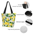 thumbnail image 4 of Bingfone Lemon Seamless Pattern Oil Painting Effect Women Shoulder Tote Bags Casual Bag Ladies Shopping Handbag, 4 of 7