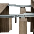 thumbnail image 6 of Aukfa Modern Extendable Dining Table with Storage, Rectangular Wood Kitchen Table, Oak, 6 of 7