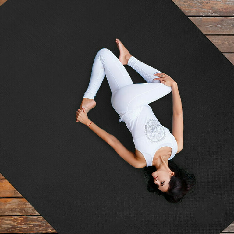 Gorilla Mats Premium Large Yoga Mat 6' x 4' x 8mm Extra Thick & Ultra  Comfortable, Non-Toxic, Non-Slip Barefoot Exercise Mat Works Great on Any  Floor for Stretching, Cardio or Home Workouts