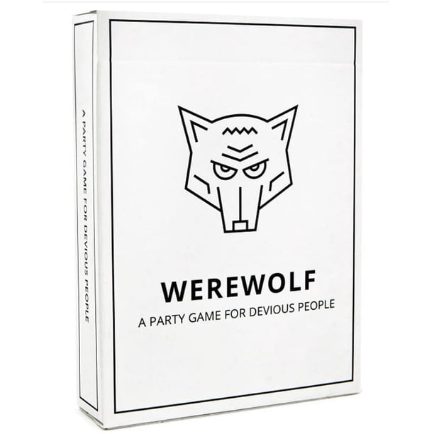 Versión completa en inglés de Werewolf, el tortuoso Little White Wolf, juego de mesa informal, serie de cartas de hombre lobo